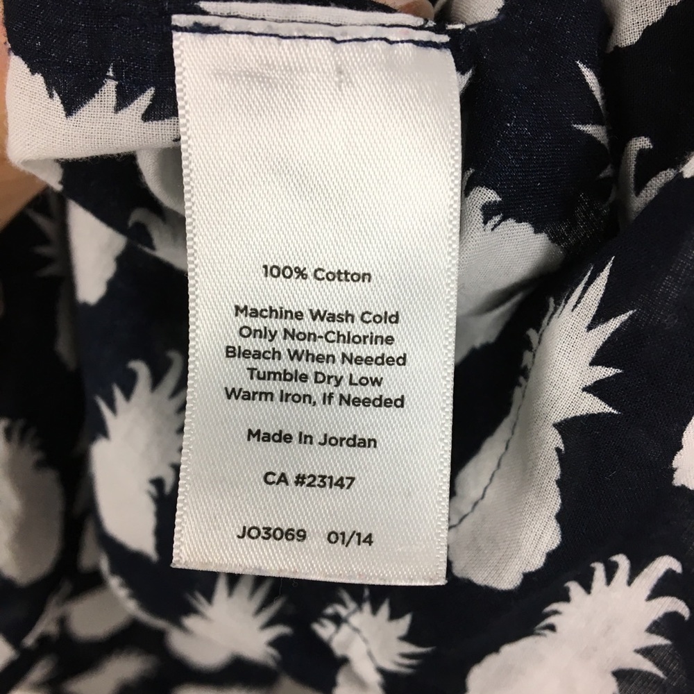 Talbots Pineapple Button Down Shirt S - image 6